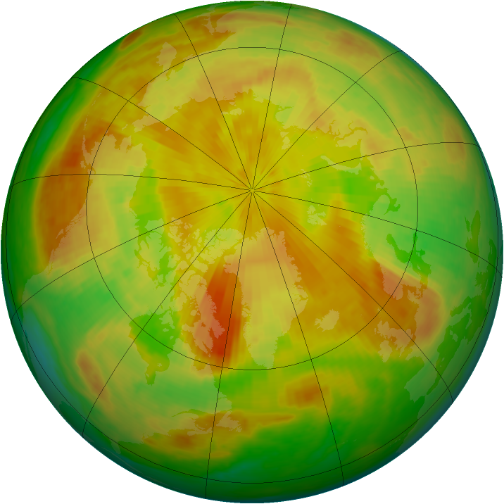 Arctic ozone map for 14 May 2003